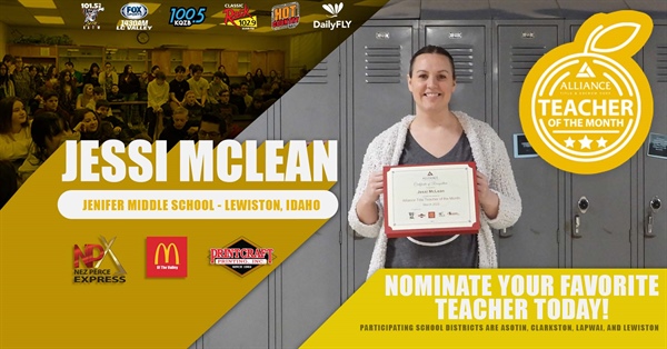 Alliance Title Teacher of the Month Winner- Jessi McLean